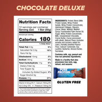 Thumbnail for Pure Protein Chocolate Deluxe Protein Bars – 21g Protein, 3g Sugar, 190 Calories (12 count) Low Sugar* High Protein Snack - Gluten Free - Perfect for a Healthy Snack