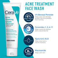 Thumbnail for CeraVe Acne Skin Care Set, 5oz Acne Foaming Cream Cleanser + 1oz Resurfacing Retinol Serum + 2oz AM Facial Moisturizing Lotion with SPF 30 + 2oz PM Facial Moisturizing Lotion