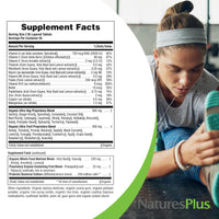 Thumbnail for NaturesPlus Ultra Juice Multivitamin - 90 Bi-Layered Tablets - Whole Food Supplement with Fruits, Vegetables & Probiotics - Energy, Digestion & Immune Health Support - USDA Organic - 45 Servings