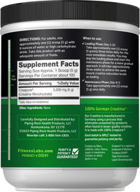 Thumbnail for Fitness Labs German Creatine Monohydrate Powder | 500 Grams | Creapure Fitness Supplement | for Men & Women | Unflavored | 100 Servings