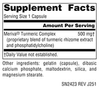 Thumbnail for Source Naturals Turmeric with Meriva, Eases Discomfort from Everyday Activities, 29X Bioavailibility* - 500 mg - 60 Capsules