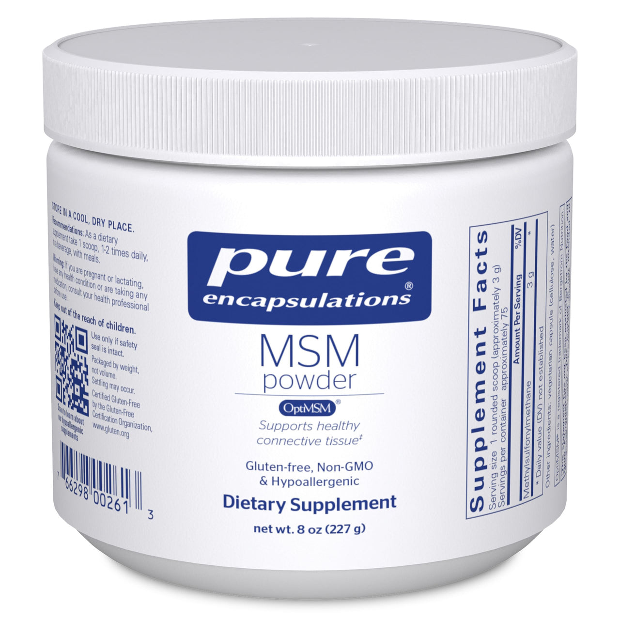 Pure Encapsulations MSM Powder | Hypoallergenic Supplement Supports Joint, Immune, and Respiratory Health* | 8 Ounces