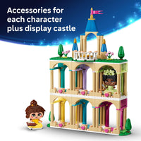 Thumbnail for LEGO Disney Princess Mini Belle & Tiana with Castle Building Toy - Princess Toy Figures & Playset for Girls & Boys, Ages 5+ - Gift for Birthday - 43291