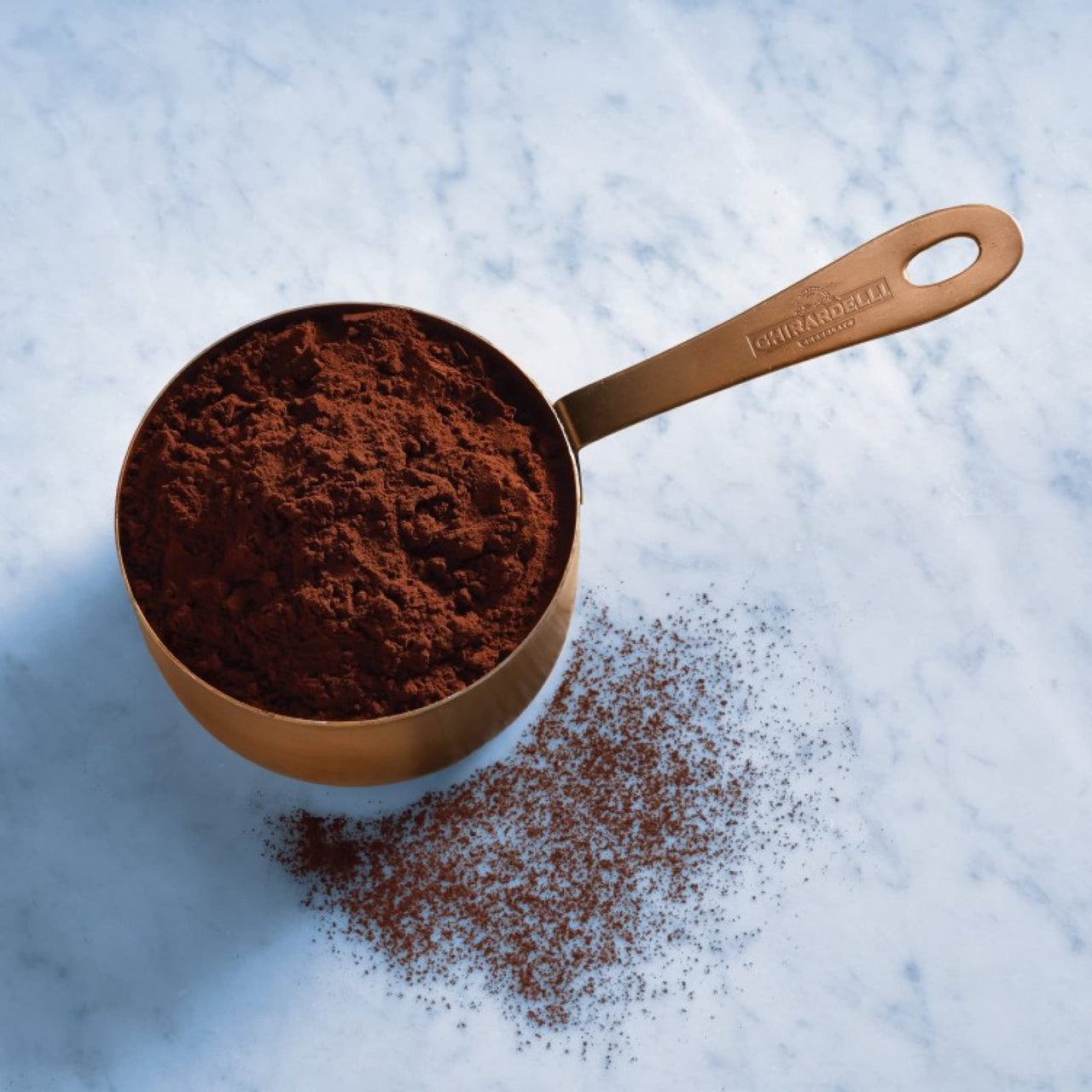 Ghirardelli Majestic Premium Cocoa Powder, 32 Ounce Can with Ghirardelli Stamped Barista Spoon