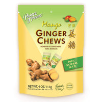 Thumbnail for Prince of Peace Ginger Chews With Mango, 4 oz. – Candied Ginger – Mango Candy – Mango Ginger Chews – Natural Candy – Ginger Candy