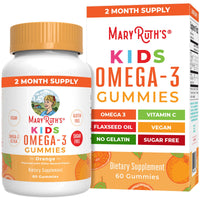 Thumbnail for MaryRuth Organics Vegan Omega 3 Gummies for Kids 2+, 2 Month Supply, Sugar Free, Omega 3 Supplement with Vitamin C, Flaxseed Oil, Immune Support, Essential Nutrient ALA, No Fish Taste, 60 Count