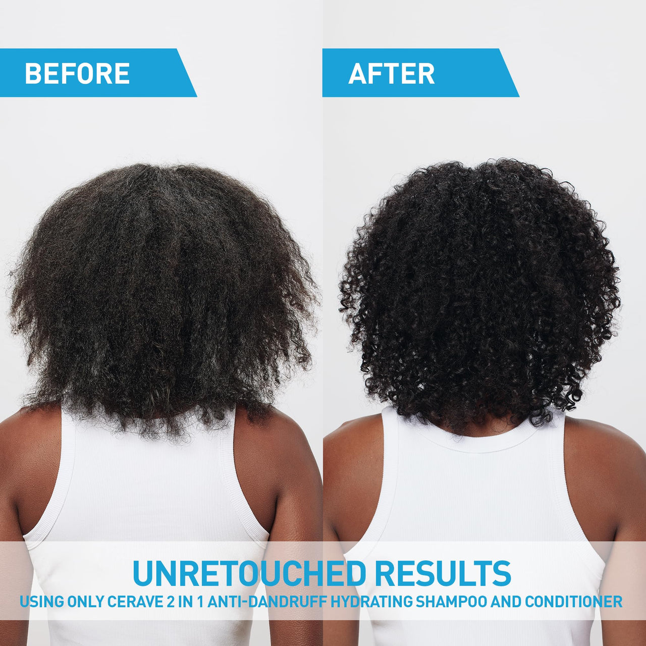 CeraVe 2 In 1 Hydrating Anti Dandruff Shampoo And Conditioner Twin Pack, 1% Pyrithione Zinc Dandruff Treatment Helps Eliminate Dandruff, Color Safe & Sulfate Free, 12 Fl Oz Each (Set of 2)