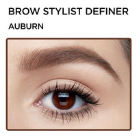 Thumbnail for L'Oreal Paris Makeup Brow Stylist Definer Waterproof Eyebrow Pencil, Ultra-Fine Mechanical Pencil, Draws Tiny Brow Hairs and Fills in Sparse Areas and Gaps, Auburn, 0.003 Oz