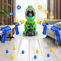 Thumbnail for NIPLOOOW Dinosaur Shooting Toys for Kids 3-5 Years, Movable Target Shooting Games with 2 Air Pump Launcher, Interactive Competition Game Gift for Boys and Girls Ages 3 4 5 6 7 8 Years Old