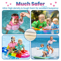 Thumbnail for HeySplash Swim Vest for Kids, Toddler Pool Floaties Fit 31-66 Lbs, Children Swimming Vest with Adjustable Strap, Swim Jacket Water Wing Arm Float, Puddle Beach Boat Jumper Boy Girl Age 2-7,Dinosaur