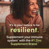 Thumbnail for Natureâ€™s Bounty Zinc 50mg, Immune Support & Antioxidant Supplement, Promotes Skin Health 250 Caplets