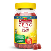 Thumbnail for Nature Made Zero Sugar Multivitamin Gummies, Mens & Womens Multivitamins, Daily Nutritional Support Vitamin and Mineral Supplement, Aspartame Free, 90 Gummies, 45 Day Supply
