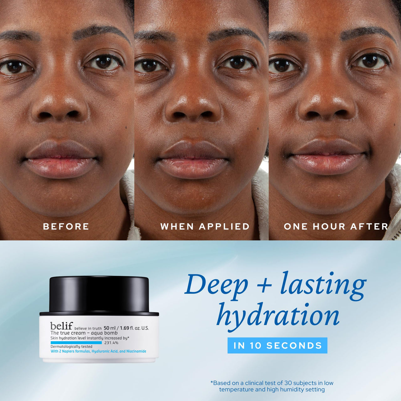 belif Aqua Bomb Home & Away Set: Full Size & Mini Aqua Bomb Daily Lightweight Face Moisturizer