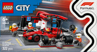 Thumbnail for LEGO City F1(R) Ferrari Race Car Pit in Toy Toy Birthday Present Blocks Educational Boys Girls Children 6 Years 7 Years 8 9 Years Old Vehicle Car Mini Car 60443