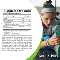 Thumbnail for NaturesPlus Orange Juice - 60 Chewable Tablets - 1000mg Vitamin C - High-Potency Immune Support Supplement, Antioxidant - Vegan, Gluten Free - 60 Servings