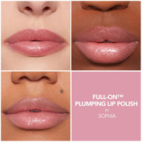 Thumbnail for BUXOM Full-On Plumping Lip Polish, Tinted Lip Plumper Gloss with Peptides & Vitamin E, High-Shine Lip Gloss that Nourishes, Vegan, CK 4 Piece Set (Dolly, Sarina, Sophia, Celeste)