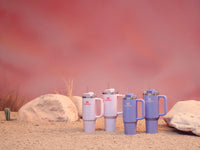 Thumbnail for Stanley Quencher H2.0 Tumbler with Handle and Straw 40 oz | Flowstate 3-Position Lid | Cup Holder Compatible for Travel | Insulated Stainless Steel Cup | BPA-Free | Periwinkle Shimmer