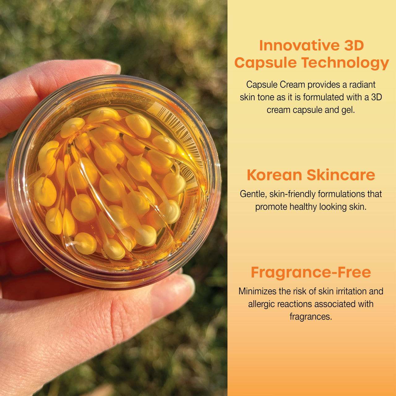 masque BAR My Ingredients Vitamin C Capsule Face Moisturizer, 3d Capsule Cream with Shea Butter, Niacinamide, Boba Vitamin C cream, Capsules for wrinkles, Korean Skin Care, 50ml