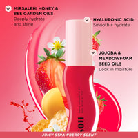 Thumbnail for Gisou Honey Infused Hydrating Lip Oil, Nourishing Lip Moisturizer for Dry Lips, 0.27 fl oz (Strawberry Sorbet)