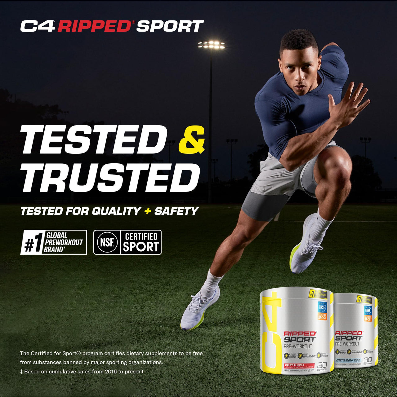 Cellucor C4 Ripped Sport Pre Workout Powder Fat Burner NSF