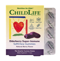 Thumbnail for CHILDLIFE ESSENTIALS Elderberry Super-Immune SoftChew Gummies for Kids - Immune Support with Vitamin C & Vitamin D3, Elderberry Immune Supplement for Babies, Toddlers & Children - Berry, 27 Softchews