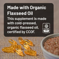 Thumbnail for NatureWise Flaxseed Oil 1,242 mg, Fish Free Omega 3 6 9 with 720mg ALA, Dietary Supplement for Heart Health Support - Organic, Cold Pressed, Non-GMO - 240 Softgels[8-Month Supply]