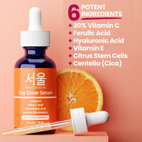 Thumbnail for SeoulCeuticals Korean Skin Care 20% Vitamin C Hyaluronic Acid Serum + CE Ferulic Acid - Potent Anti Aging, Anti Wrinkle Korean Beauty 1oz