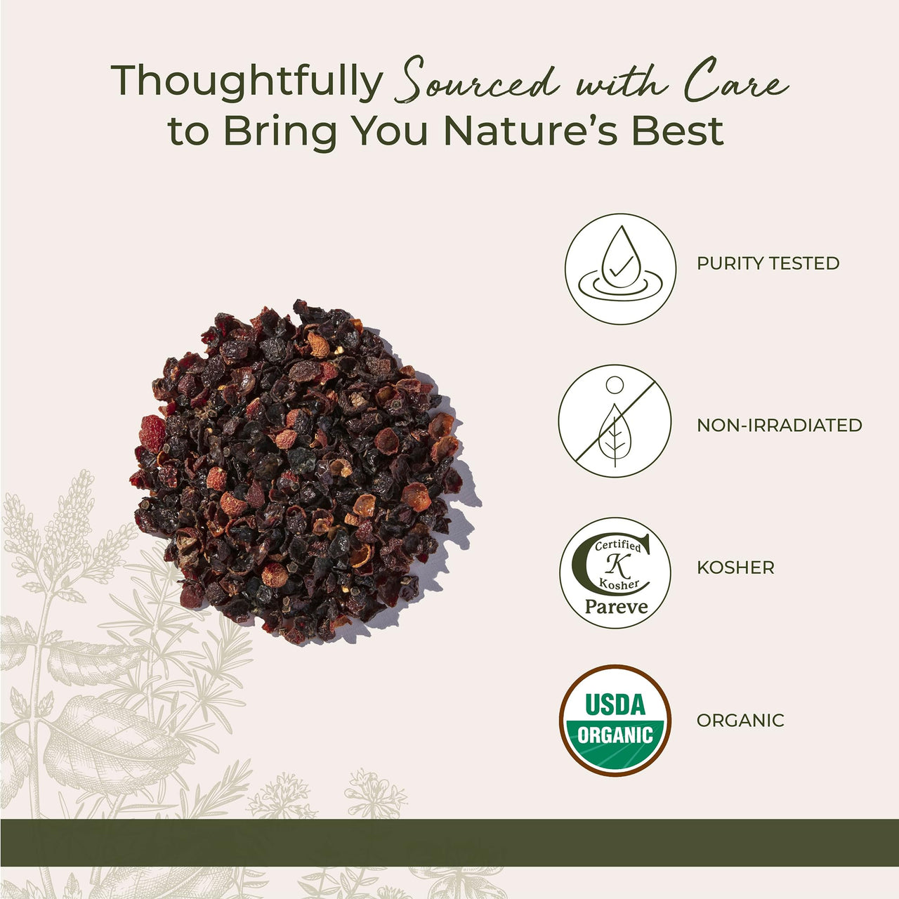 Starwest Botanicals Rosehips Organic - Dried Herb for Tea & Baking, Seedless, Cut & Sifted, Certified Kosher, Non-GMO - Bulk 1 lb Bag