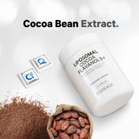 Thumbnail for Codeage Liposomal Cocoa Flavanols Supplement - Cocoa Flavanols - Epicatechin Flavonoid - CocoHeart Flavanol Formula - Cocoa Beans - Vegan, Non-GMO - 90 Capsules