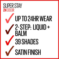 Thumbnail for Maybelline SuperStay 24, 2-Step Liquid Lipstick, Absolute Taupe