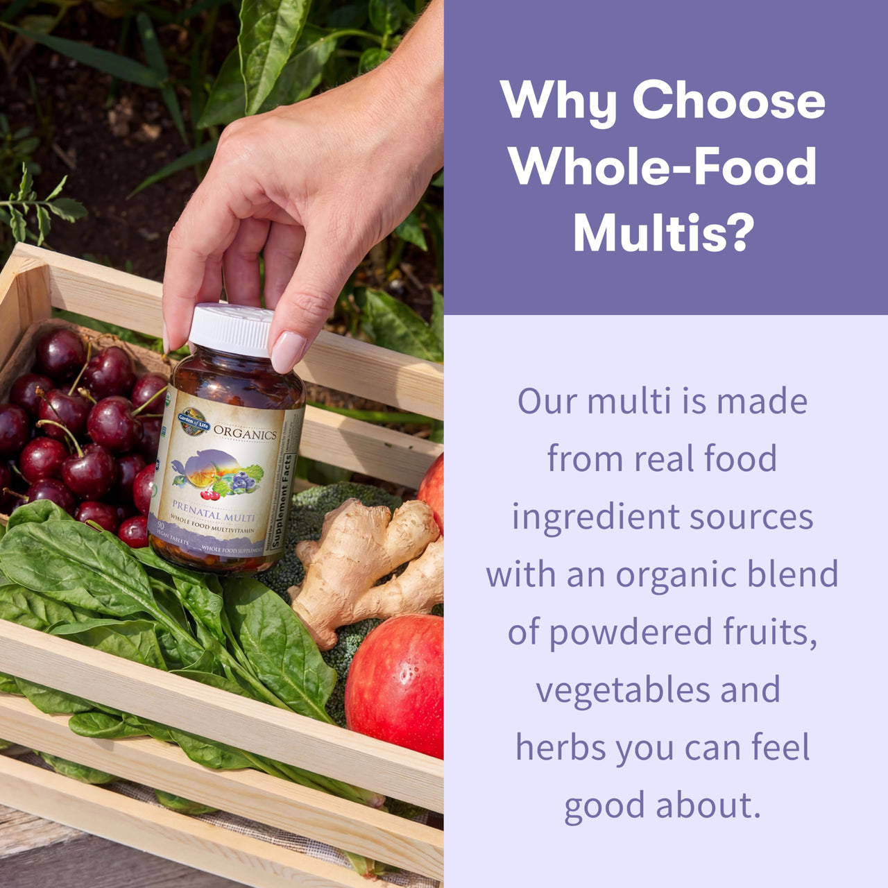 Garden of Life Organics, Prenatal Multi, 90 Vegan Tablets