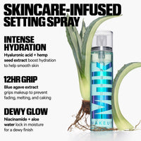 Thumbnail for Milk Makeup Hydro Grip Set + Refresh Spray with Hyaluronic Acid – Sets Makeup + Hydrates Skin for Up to 12 Hours – Long-Lasting, Alcohol-Free Facial Mist for Dewy, Radiant Skin – 3.38 oz