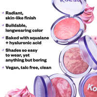 Thumbnail for Kosas Blush is Life – Talc-Free Dimensional Blush Baked with Squalane & Hyaluronic Acid – Long Wear, Safe for Sensitive Skin - Adrenaline