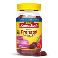 Thumbnail for Nature Made Prenatal Gummies with DHA and Folic Acid, Prenatal Vitamins for Women for Daily Nutritional Support, 60 Gummies, 30 Day Supply