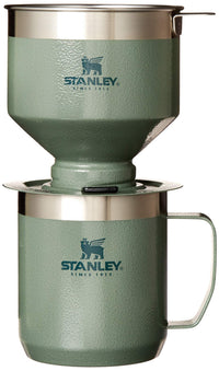 Thumbnail for STANLEY Perfect Brew Pour Over Set | 12 oz Camp Mug with Lid Included | Drip Coffee Maker with Reusable Filter | Insulated Stainless Steel | BPA-Free | Hammertone Green