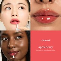 Thumbnail for NOONI Korean Lip Oil - Appleberry | Long-Lasting, Moisturizing, Plumping, Revitalizing for Dry Lips, Waterproof, No Peel Off, Hydrating, Nourishing Crystal Clear, Stocking Stuffers, 0.12 FL Oz