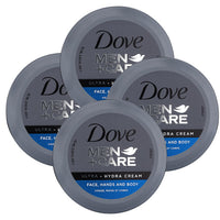 Thumbnail for Dove Men+Care Ultra Hydra Cream, Face, Hands and Body care, All Skin Types, 4-Pack of 2.53 Oz Each