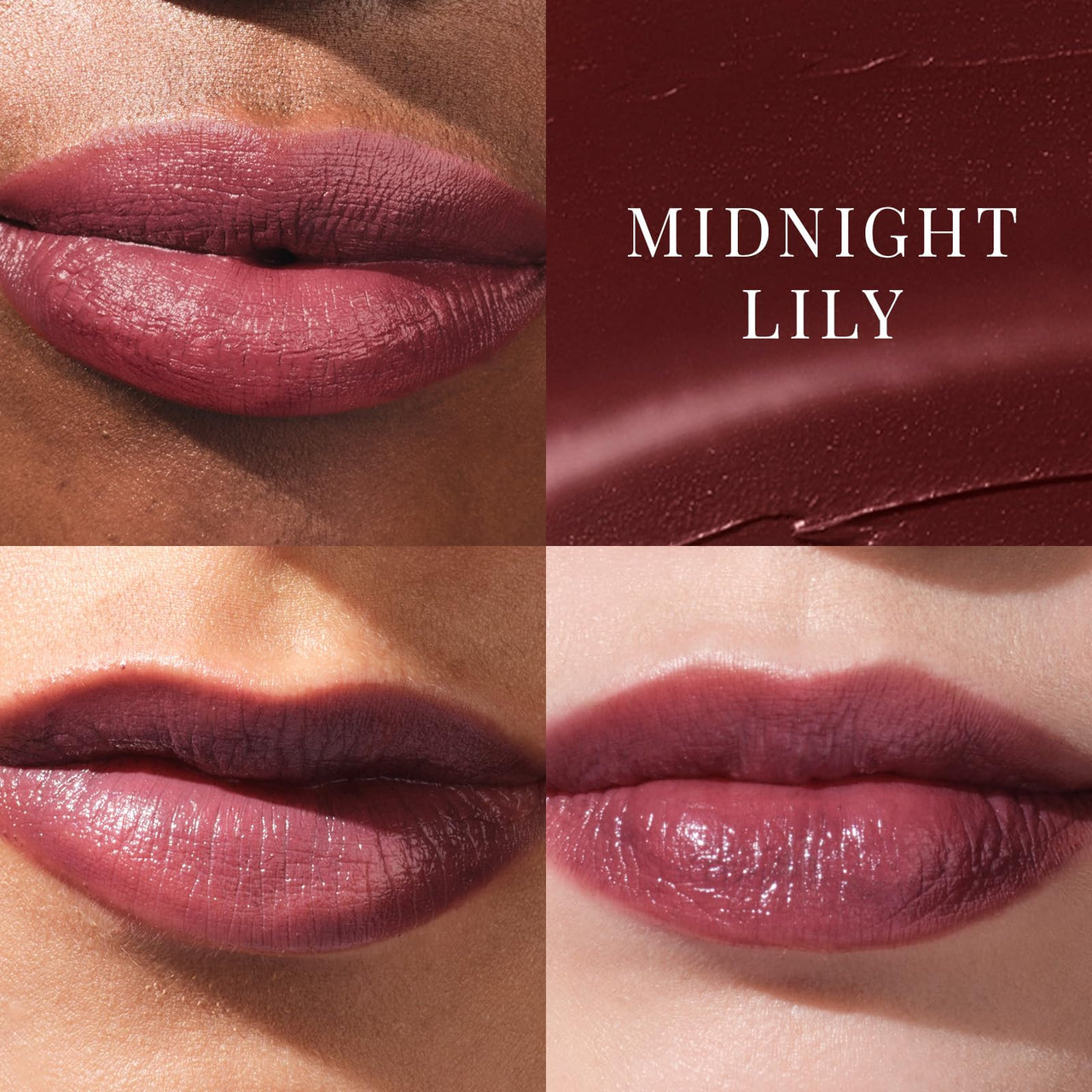 TATCHA The Kissu Lip Tint SPF 25 - Midnight Lily | Hydrating Tinted Lip Sunscreen. 0.14 oz