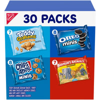 Thumbnail for Nabisco Team Favorites Variety Pack, OREO Mini, CHIPS AHOY! Mini, Teddy Grahams Honey & Barnum's Animal Crackers, 30 Snack Packs