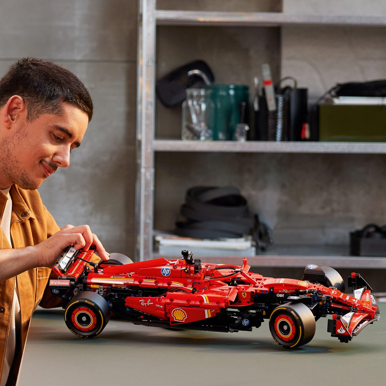 LEGO Technic, Ferrari SF-24 F1 Car Toy Toy Birthday Present Block Male Female Vehicle Car Mini Car 42207