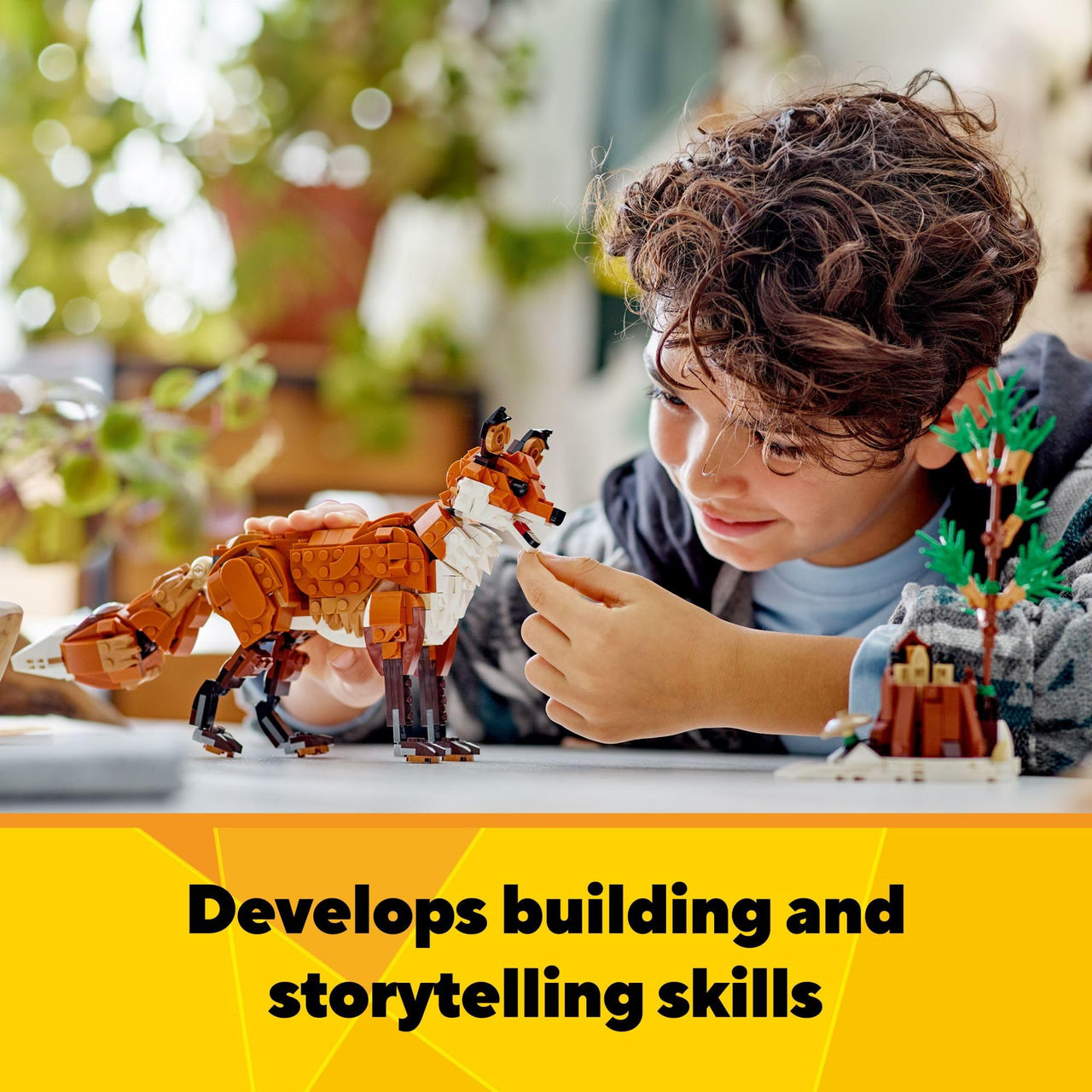 LEGO Creator 3 in 1 Forest Animals Red Fox Toys - Building Toys for Kids, Boys & Girls, Ages 9+ - W/ 3 Building Options into Fox, Owl, or Squirrel - Gift for Birthdays - 31154