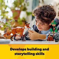 Thumbnail for LEGO Creator 3 in 1 Forest Animals Red Fox Toys - Building Toys for Kids, Boys & Girls, Ages 9+ - W/ 3 Building Options into Fox, Owl, or Squirrel - Gift for Birthdays - 31154
