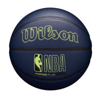 Thumbnail for WILSON NBA Forge Plus Indoor/Outdoor Basketball - Navy Blue, Size 7-29.5