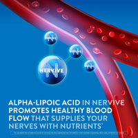 Thumbnail for Nervive Nerve Relief, Occasional Nerve Discomfort II, Nerve Relief, Starts Working in 7 Days, Stabbing, Burning, Alpha Lipoic Acid, B Vitamins, Turmeric, Ginger, Supplement, 60 Tablets