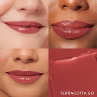 Thumbnail for LAURA GELLER NEW YORK Jelly Balm Moisturizing Tinted Lip Balm - Terracotta Go - Hydrating Vitamin E - Semi-Shine Finish