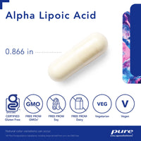 Thumbnail for Pure Encapsulations Alpha Lipoic Acid 200 mg - 200mg ALA - Liver & Antioxidant Support* - for Nerve Health & Carb Metabolism - Vegan & Non-GMO Supplement - 60 Capsules