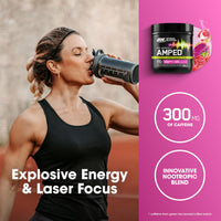 Thumbnail for Optimum Nutrition Amped Pre-Workout, with Citrulline, Beta-Alanine, Nootropics and 300mg of Caffeine for Energy, Berry Fusion, 20 Servings (Packaging May Vary)