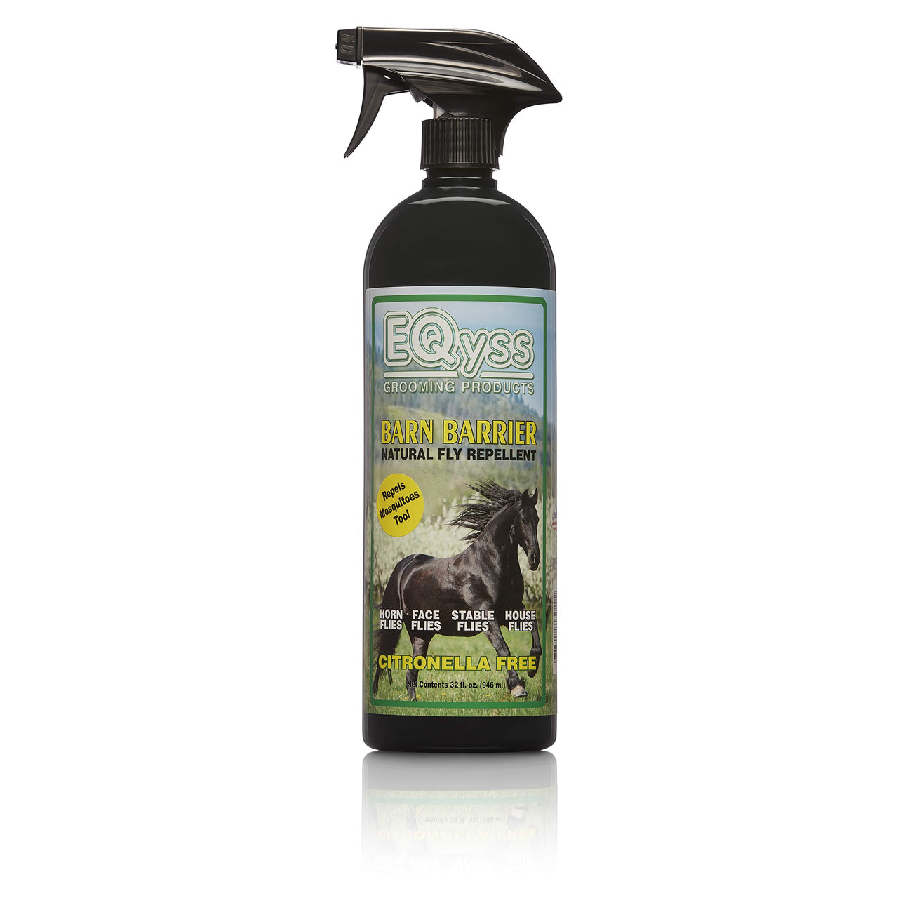 EQyss Barn Barrier Natural Fly Repellent Spray, 32 Ounce