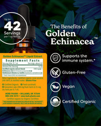 Thumbnail for Herb Pharm Certified Organic Golden Echinacea Liquid Extract for Immune System Support - 1 Ounce (DGOLDEN01)