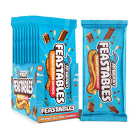 Thumbnail for MrBeast Feastables Peanut Butter Milk Chocolate Crunch Bar, King Size, 10 Count, Peanut Butter & Crispy Rice Chocolate Candy, Fairtrade Cocoa, 2.1oz Each